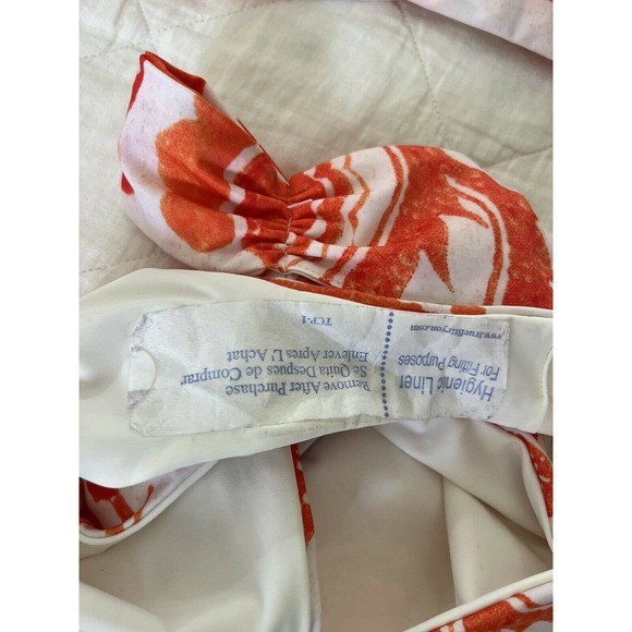 Mara Hoffman Floral Orange Bikini SET S Retail $320 Small - Picture 8 of 10